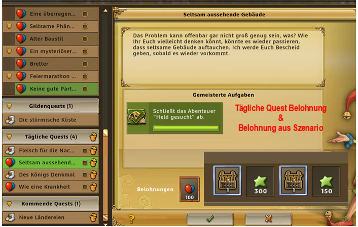 Held Gesucht Szenario