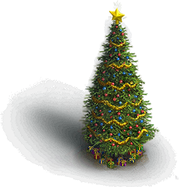 Weihnachtsbaum: Bietet alle 7 Tage ein Geschenk. Im Stern letzter Reiter zu finden. Weihnachtsbaum